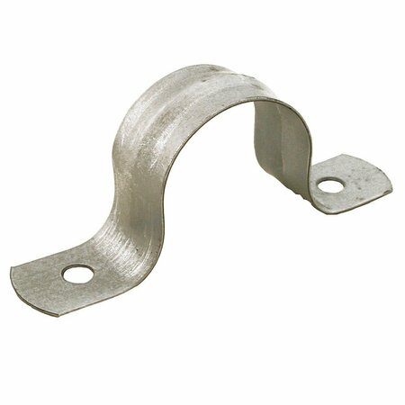 HONEYWELL 3 in. IPS Pipe Strap, Two-Hole, Galvanized, 10PK H13300